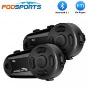 Комплект из 2-х мотогарнитур Fodsports V6S универсальная, арт. 1529