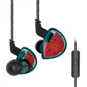 Гибридные наушники KZ ES4 бирюзовые с микрофоном арт. 853