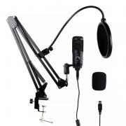 Профессиональный USB-микрофон TM8 M1 Pro+ 192KHz/24Bit с кронштейном и поп-фильтром, арт. 1644