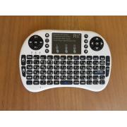 Беспроводная клавиатура c подсветкой Rii mini i8+, белая