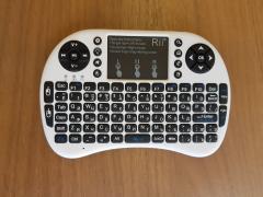 Беспроводная клавиатура c подсветкой Rii mini i8+, белая