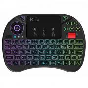 Беспроводная клавиатура c подсветкой, тачпадом, микрофоном и колесиком Rii X8 PRO, арт. 955